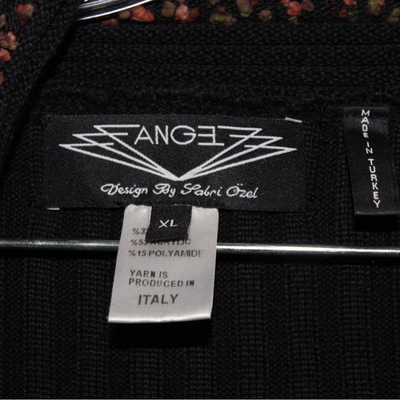 Angel Design By Sabri Ozel Black Cardigan Sweater - Picture 4 of 5